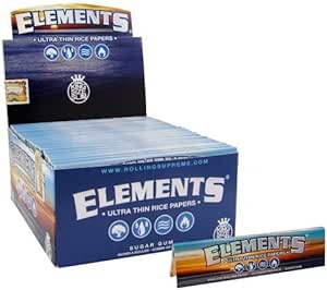 Elements Ultra Thin Rice Cigarette Rolls - King Size - Box Of 12 - Vape wholesale supplies